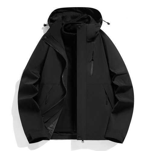 NASA沖鋒衣男女三合一可拆卸秋冬季新款情侶外套連帽小個子戶外服 NASA沖鋒衣男女三合一可拆卸秋冬季新款情侶外套連帽小個子戶外服