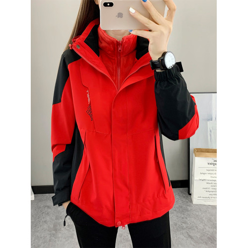 戶外沖鋒衣秋季女三合一可拆卸秋冬款加厚男款防風防水情侶外套 戶外沖鋒衣秋季女三合一可拆卸秋冬款加厚男款防風防水情侶外套