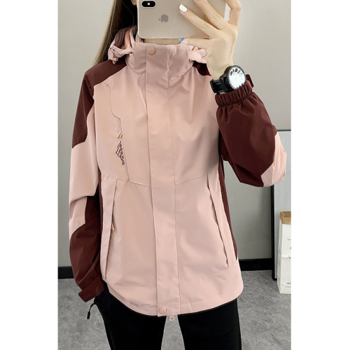 戶外沖鋒衣秋季女三合一可拆卸秋冬款加厚男款防風防水情侶外套 戶外沖鋒衣秋季女三合一可拆卸秋冬款加厚男款防風防水情侶外套