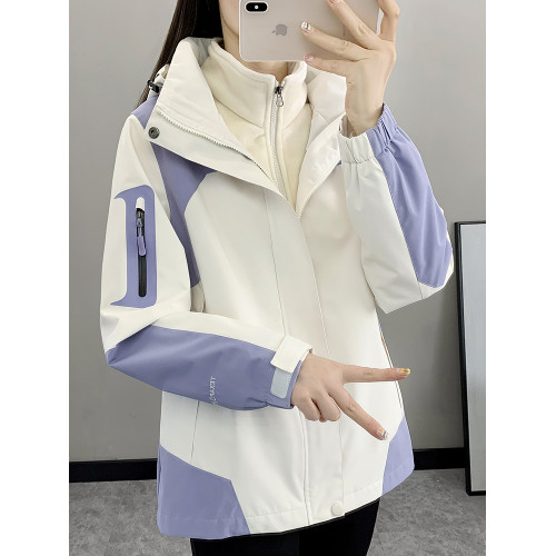 蕉下客沖鋒衣外套女款2025秋冬新款三合一可拆卸防風防水保暖滑雪 蕉下客沖鋒衣外套女款2025秋冬新款三合一可拆卸防風防水保暖滑雪