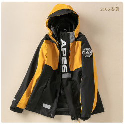 春季戶外服女三合一男潮沖鋒款式外套可拆卸羽絨西藏旅遊登山衣服