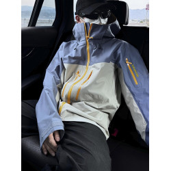 2025鳥家同款刺綉全壓膠戶外沖鋒衣男女同款三合一防水防風登山服