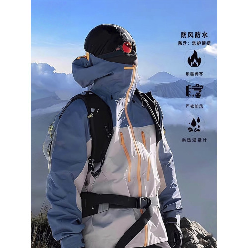 2025鳥家同款刺綉全壓膠戶外沖鋒衣男女同款三合一防水防風登山服 2025鳥家同款刺綉全壓膠戶外沖鋒衣男女同款三合一防水防風登山服