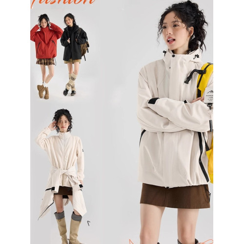 啄木鳥沖鋒衣女款三合一2025新款春秋戶外防風防水超好看登山外套 啄木鳥沖鋒衣女款三合一2025新款春秋戶外防風防水超好看登山外套