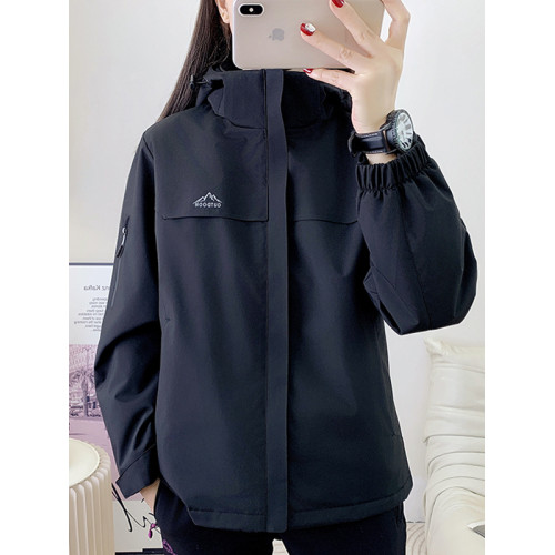 戶外沖鋒衣女可拆卸連帽二棉外套男石墨烯髮熱加厚棉衣防風登山服 戶外沖鋒衣女可拆卸連帽二棉外套男石墨烯髮熱加厚棉衣防風登山服