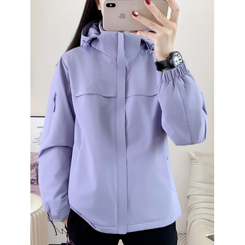 戶外沖鋒衣女可拆卸連帽二棉外套男石墨烯髮熱加厚棉衣防風登山服 戶外沖鋒衣女可拆卸連帽二棉外套男石墨烯髮熱加厚棉衣防風登山服