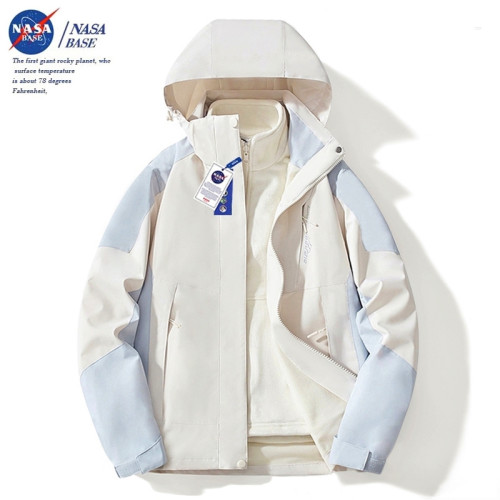 NASA戶外沖鋒衣男女三合一可拆卸秋冬加厚防風防水登山服進藏外套 NASA戶外沖鋒衣男女三合一可拆卸秋冬加厚防風防水登山服進藏外套