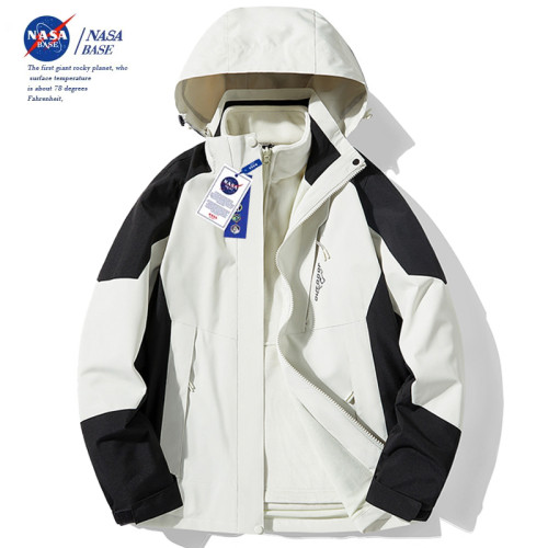 NASA戶外沖鋒衣男女三合一可拆卸秋冬加厚防風防水登山服進藏外套 NASA戶外沖鋒衣男女三合一可拆卸秋冬加厚防風防水登山服進藏外套