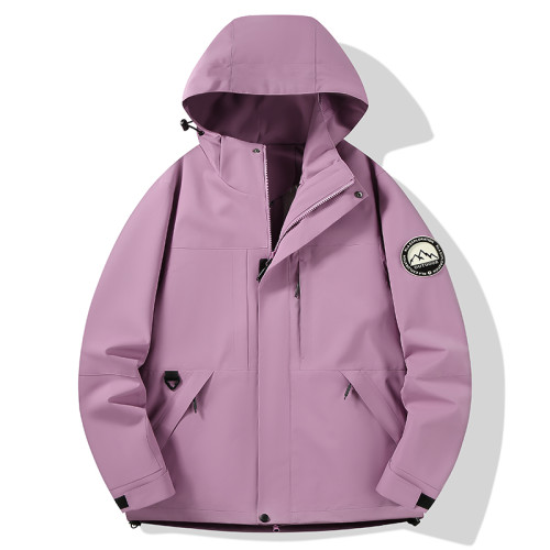 多巴胺沖鋒衣男女戶外秋冬三合一可拆卸帽進藏情侶防水防風外套潮 多巴胺沖鋒衣男女戶外秋冬三合一可拆卸帽進藏情侶防水防風外套潮