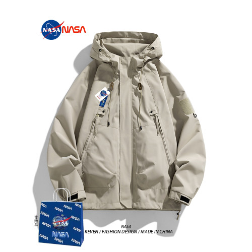 NASA聯名戶外沖鋒衣男女秋冬季寬松情侶進藏登山防風防水工裝外套 NASA聯名戶外沖鋒衣男女秋冬季寬松情侶進藏登山防風防水工裝外套