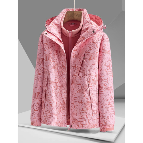 戶外沖鋒衣男女三合一可拆卸加絨加厚迷彩外套防風防水保暖登山服 戶外沖鋒衣男女三合一可拆卸加絨加厚迷彩外套防風防水保暖登山服