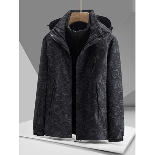 戶外沖鋒衣男女三合一可拆卸加絨加厚迷彩外套防風防水保暖登山服 戶外沖鋒衣男女三合一可拆卸加絨加厚迷彩外套防風防水保暖登山服