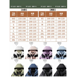 官方旗艦店琴飛北面戶外沖鋒衣男女款三合一可拆卸外套防風登山服