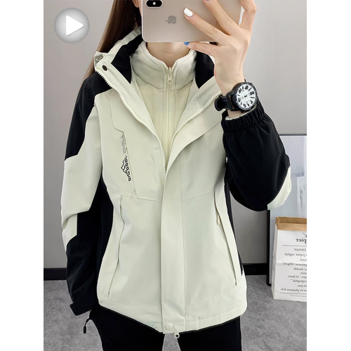 全棉純棉2025新款春秋冬沖鋒衣男女三合一可拆卸小個子登山服防風 全棉純棉2025新款春秋冬沖鋒衣男女三合一可拆卸小個子登山服防風