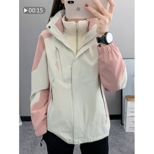 全棉純棉2025新款春秋冬沖鋒衣男女三合一可拆卸小個子登山服防風 全棉純棉2025新款春秋冬沖鋒衣男女三合一可拆卸小個子登山服防風