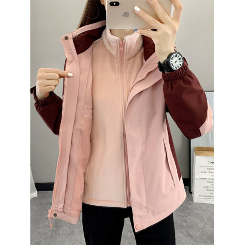 全棉純棉2025新款春秋冬沖鋒衣男女三合一可拆卸小個子登山服防風 全棉純棉2025新款春秋冬沖鋒衣男女三合一可拆卸小個子登山服防風