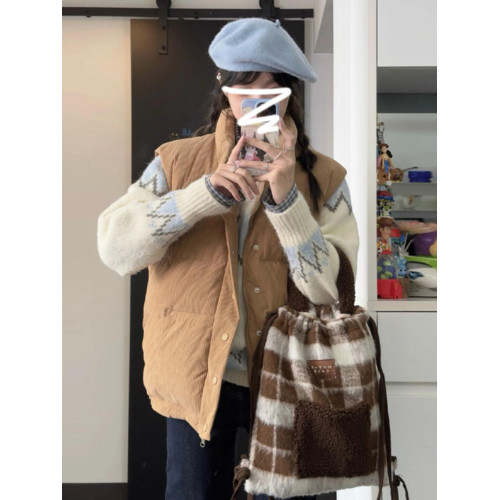 費爾島慵懶風套頭白色毛衣女春春秋2025新款深秋初冬韓系針織上衣 費爾島慵懶風套頭白色毛衣女春春秋2025新款深秋初冬韓系針織上衣