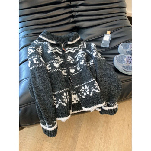 廣州十三行爆款~復古費爾島聖誕樹毛衣寬松針織開衫外套女秋冬 廣州十三行爆款~復古費爾島聖誕樹毛衣寬松針織開衫外套女秋冬