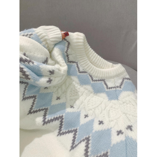 奶呼呼軟糯費爾島毛衣慵懶高級感冬季復古加厚套頭秋冬針織上衣女 奶呼呼軟糯費爾島毛衣慵懶高級感冬季復古加厚套頭秋冬針織上衣女