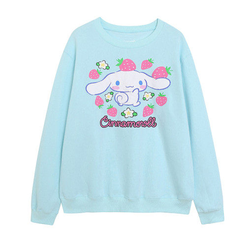 80%棉~可愛俏皮卡通動漫多巴胺圓領寬松大碼舒適加絨衛衣女 80%棉~可愛俏皮卡通動漫多巴胺圓領寬松大碼舒適加絨衛衣女