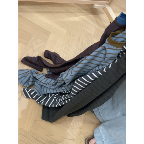 日系民宿風撞色條紋T恤女2025秋季新款寬松百搭可曡穿長袖上衣ins 日系民宿風撞色條紋T恤女2025秋季新款寬松百搭可曡穿長袖上衣ins