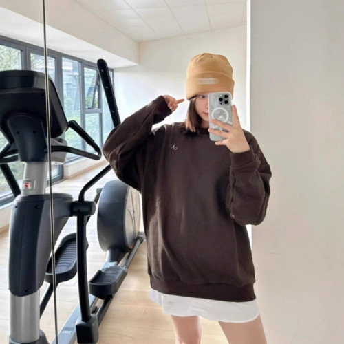 金智秀同款啊lo圓領衛衣寬松百搭長袖套頭上衣情侶純色簡約女 金智秀同款啊lo圓領衛衣寬松百搭長袖套頭上衣情侶純色簡約女