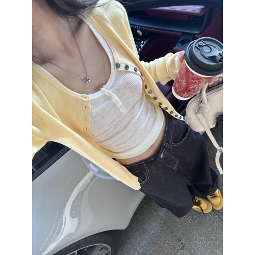 2025早秋季新款韓系高級感針織衫上衣女休閒顯瘦外搭開衫毛衣外套