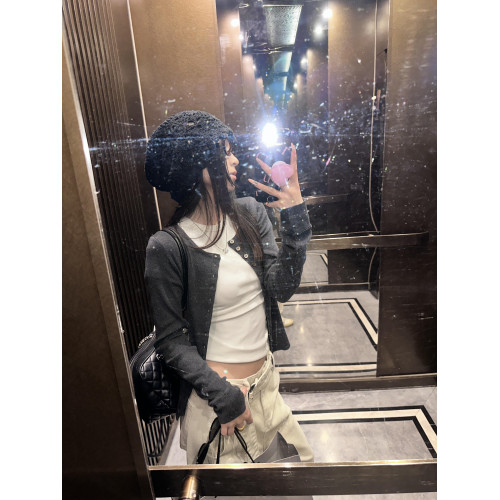 2025早秋季新款韓系高級感針織衫上衣女休閒顯瘦外搭開衫毛衣外套