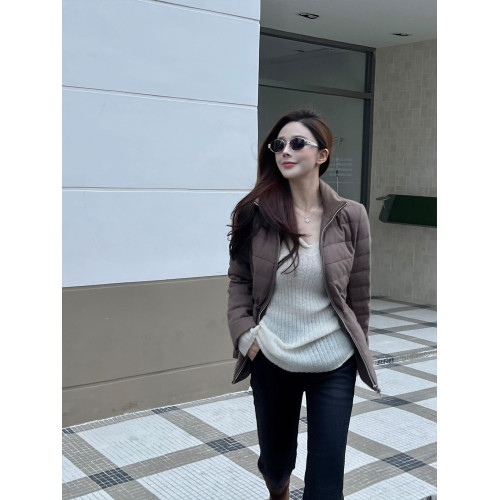 君君junjun【冬日星球】氣質V領顯瘦馬海毛針織衫冬羊毛打底上衣