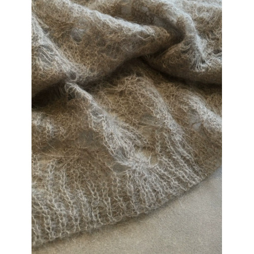 高級感鏤空咖色毛衣女2025春季薄款軟糯慵懶馬海毛濮院防曬針織衫 高級感鏤空咖色毛衣女2025春季薄款軟糯慵懶馬海毛濮院防曬針織衫