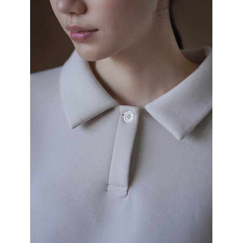 哈齒小姐 綿軟暖糯衛衣套裝寬松落肩Polo領顯瘦上衣松緊高腰短褲 哈齒小姐 綿軟暖糯衛衣套裝寬松落肩Polo領顯瘦上衣松緊高腰短褲