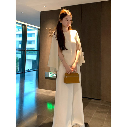 小香風鬭篷式針織衫女春秋2025新款巨好看寬松顯瘦百搭披肩上衣潮