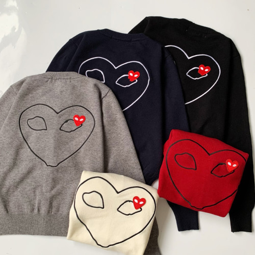 Nya醬日系前後愛心眼睛針織毛衣開衫外套女士上衣