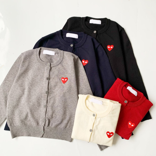 Nya醬日系前後愛心眼睛針織毛衣開衫外套女士上衣