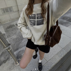 星野家日單 torowee 25新款 經典百搭簡約印圖衛衣