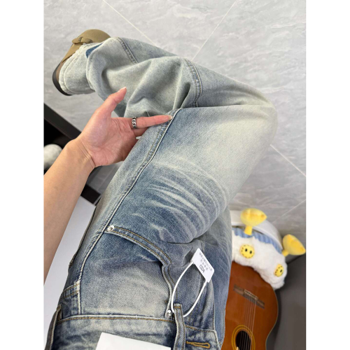 美式復古彎刀牛仔褲女秋季2025新款低腰寬松直筒濶腿拖地鐮刀褲子