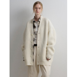 秋冬慵懶黑色v領羊毛中長款針織外套毛衣女2025新款法式開衫上衣