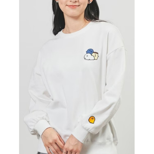 寬松可愛的刺綉秋季女士毛圈圓領毛圈衛衣合作卡通搭配日單原單 寬松可愛的刺綉秋季女士毛圈圓領毛圈衛衣合作卡通搭配日單原單