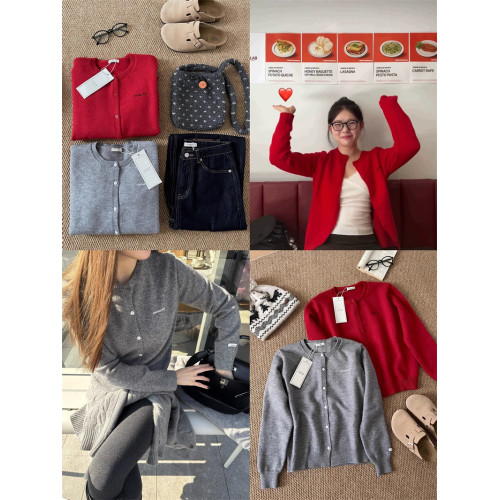 韓代@over* 顔色版型超正!軟糯有厚度刺綉布標復古針織毛衣開衫 韓代@over* 顔色版型超正!軟糯有厚度刺綉布標復古針織毛衣開衫