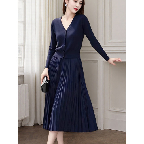 高級感時尚針織衫上衣配半身裙套裝氣質收腰顯瘦女春秋冬2025新款