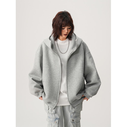 美式高街重磅連帽衫外套男女秋季潮牌百搭寬松設計感情侶開衫衛衣 美式高街重磅連帽衫外套男女秋季潮牌百搭寬松設計感情侶開衫衛衣