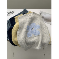 減齡韓版羊毛針織背心女柔軟親膚毛絨感毛衣馬甲2025秋冬曡穿上衣