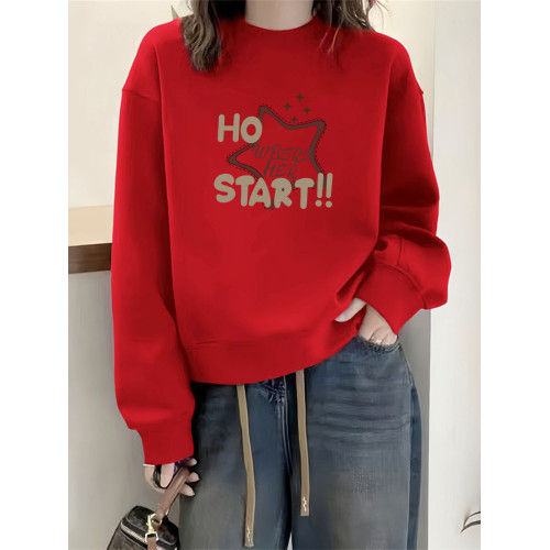 大牌即墨100%純棉衛衣女秋冬季加絨加厚寬松顯瘦休閒套頭上衣外套 大牌即墨100%純棉衛衣女秋冬季加絨加厚寬松顯瘦休閒套頭上衣外套