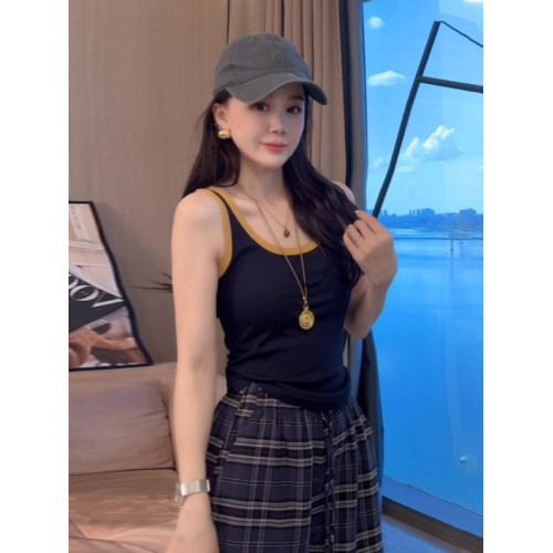 大碼胖mm韓系慵懶感撞色長袖針織開衫女秋冬上衣休閒風吊帶兩件套