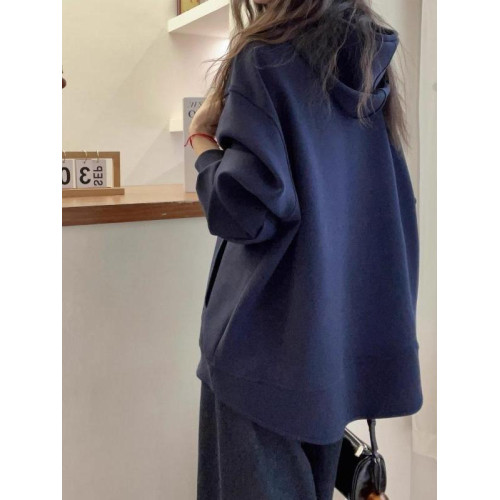 特大碼2-300斤痞帥設計感半拉鍊衛衣女秋冬寬松加絨慵懶上衣外套 特大碼2-300斤痞帥設計感半拉鍊衛衣女秋冬寬松加絨慵懶上衣外套