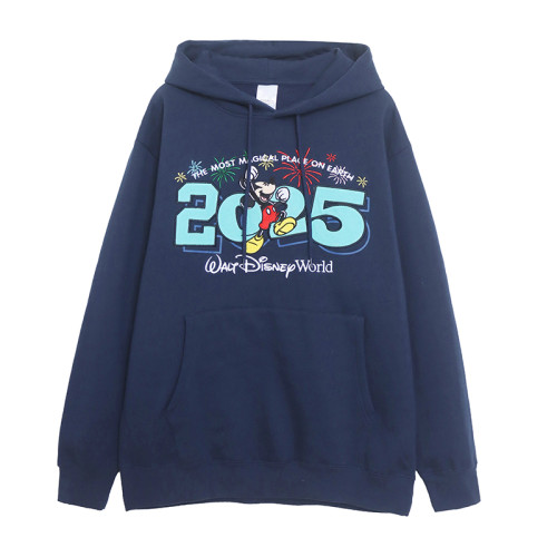 樂園款卡通動漫字母刺綉俏皮青春連帽雙層長袖加絨寬松衛衣女 樂園款卡通動漫字母刺綉俏皮青春連帽雙層長袖加絨寬松衛衣女