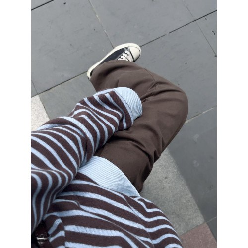 韓系學院風翻領條紋衛衣女秋季新款復古百搭撞色寬松休閒長袖上衣 韓系學院風翻領條紋衛衣女秋季新款復古百搭撞色寬松休閒長袖上衣