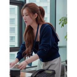 趙露思同款雙拉鍊連帽衛衣女秋2025新款許你耀眼許妍針織開衫外套