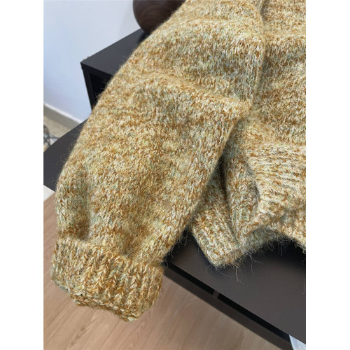 韓系秋冬穿搭針織開衫女寬松慵懶風新款花線高級毛衣外套加厚 韓系秋冬穿搭針織開衫女寬松慵懶風新款花線高級毛衣外套加厚