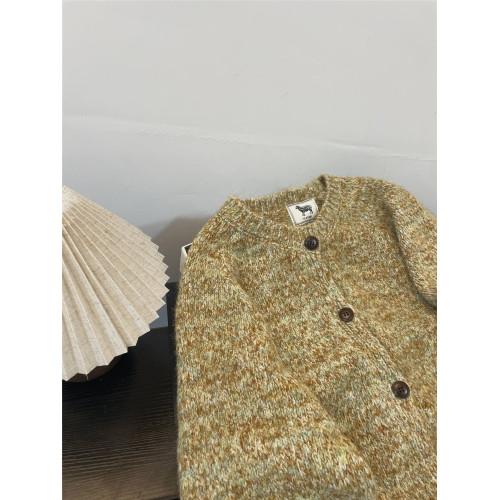 韓系秋冬穿搭針織開衫女寬松慵懶風新款花線高級毛衣外套加厚 韓系秋冬穿搭針織開衫女寬松慵懶風新款花線高級毛衣外套加厚